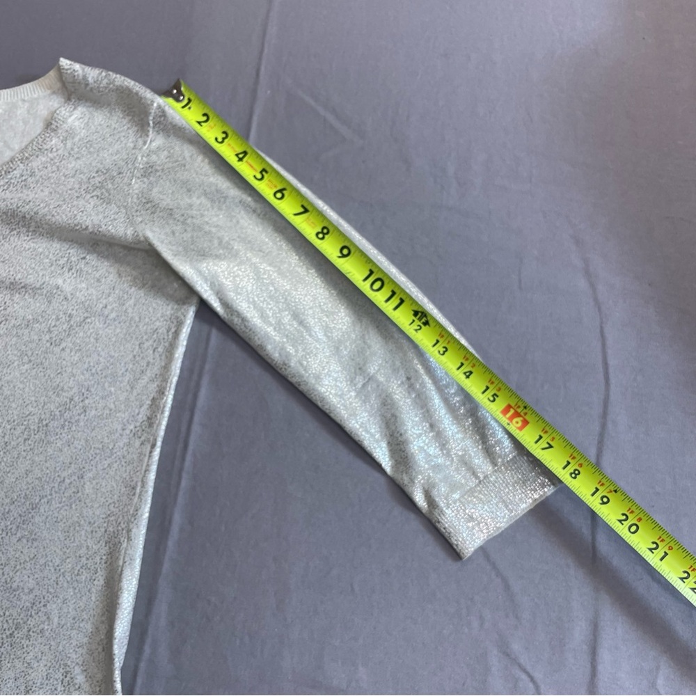 Etcetera Silver Crackle Lightweight Cardigan Swea… - image 5